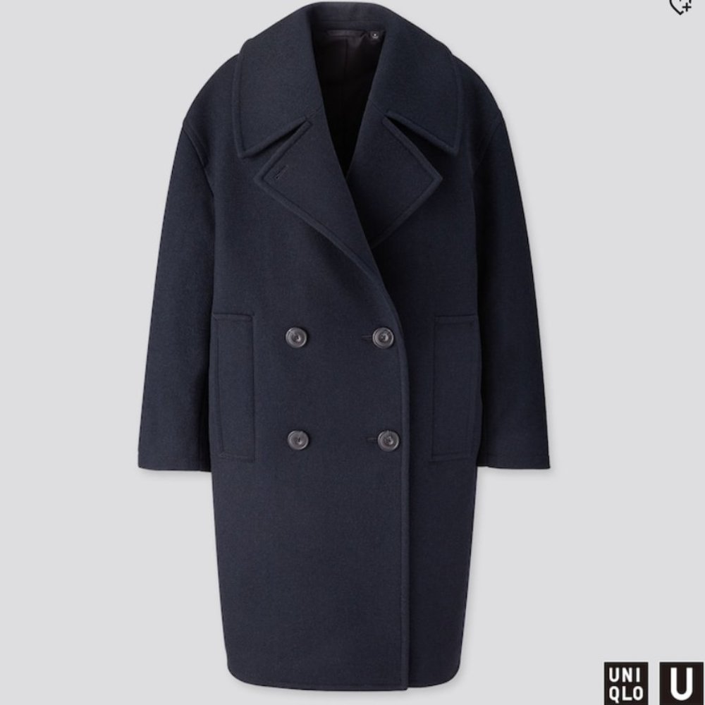 Uniqlo Navy Trench Coat